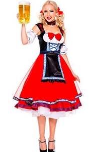 F1794-2 КОСТЮМ ДЕВУШКИ МЕДВЕДЯ OKTOBERFEST